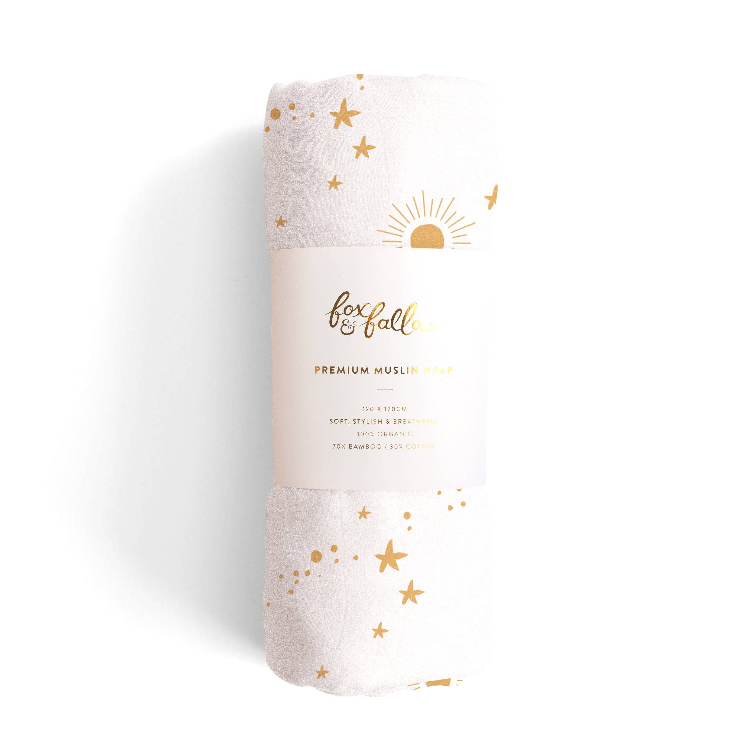Fox & Fallow – Engroshandel Svøb - Baby – Constellation Organisk Muslin Wrap Swaddle1