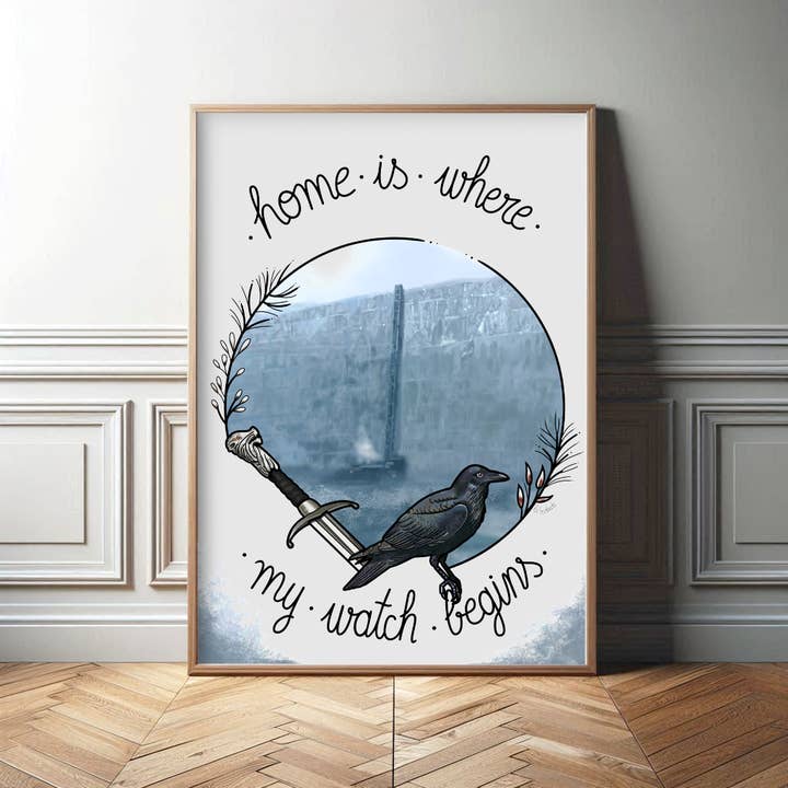 Home Is Where My Watch Begins Print By La Barbuda for wholesale by La Barbuda - No U.S. custom fees