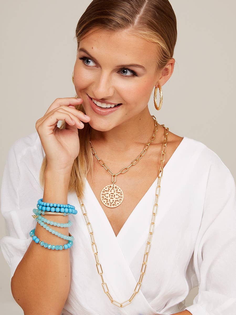 ZENZII Jewelry – Colar de elos e correntes por atacado – Joias de colar longo de links clássicos2