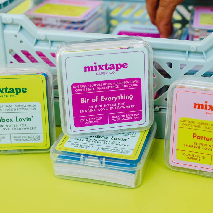 Mixtape Paper Co. - Wholesale Stationery/Notecard Set - LUNCHBOX LOVIN' ✨ mini notes