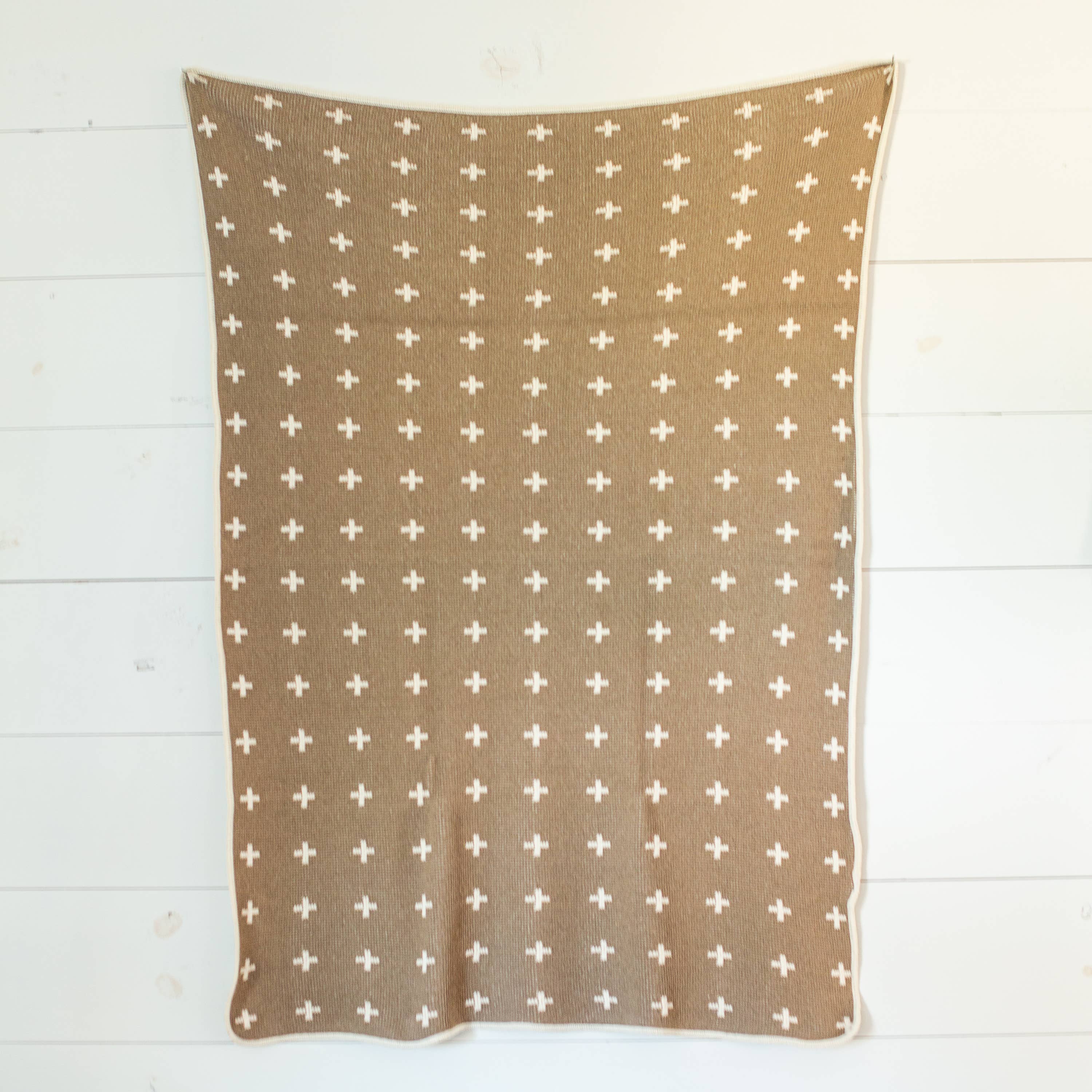 Modern Burlap - Wholesale Throw Blanket - Made in the USA | Mini Swiss Cross Knit Throw14