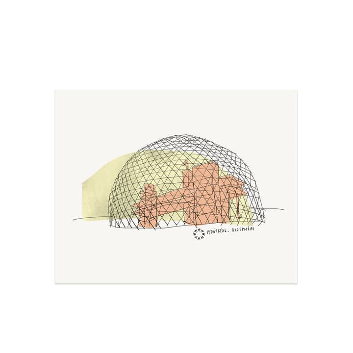 Montreal - Biosphère Art print for wholesale by Baltic Club