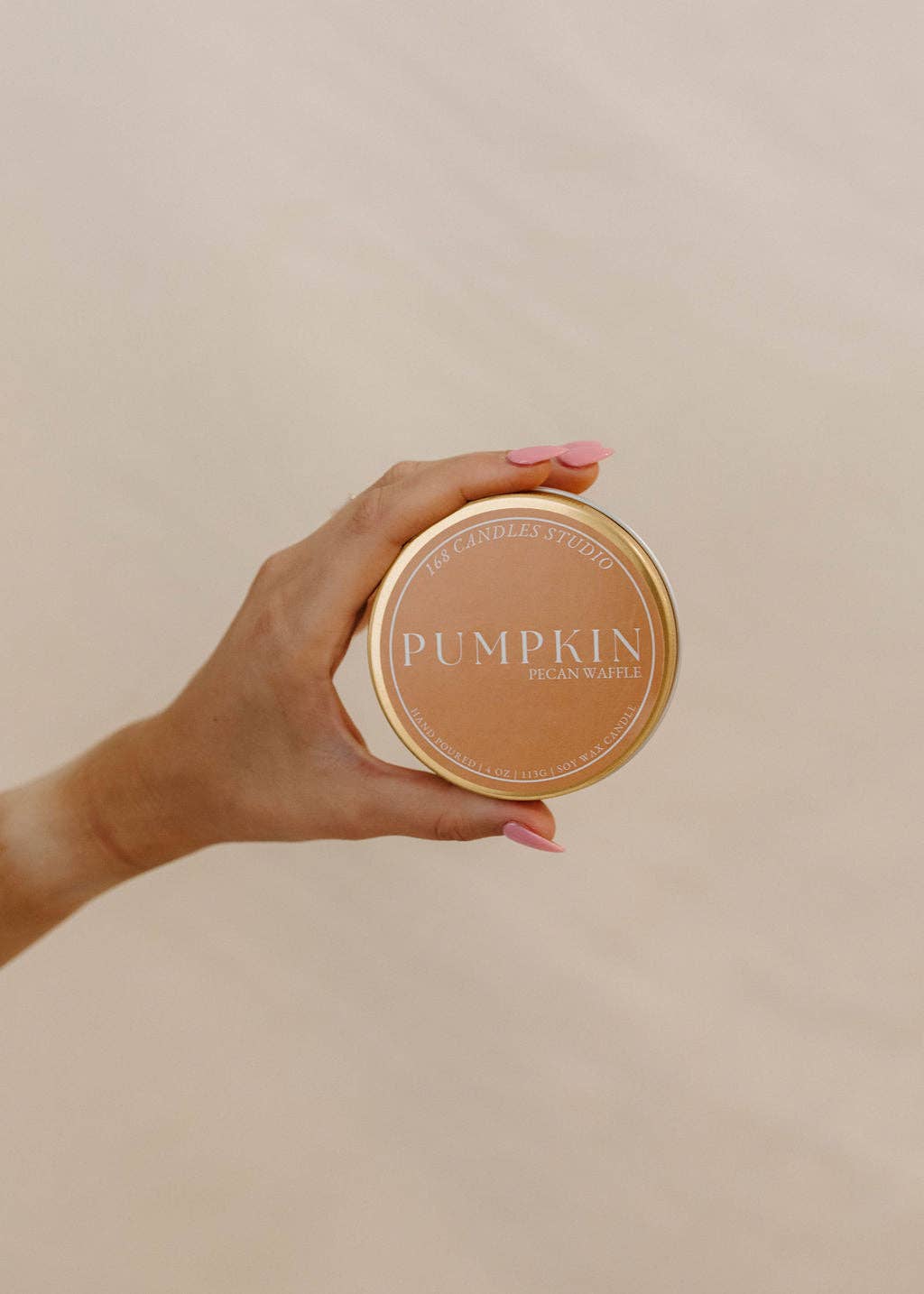 168 Candles Studio - Wholesale Travel Candles - Pumpkin Pecan Waffle 4oz Candle1