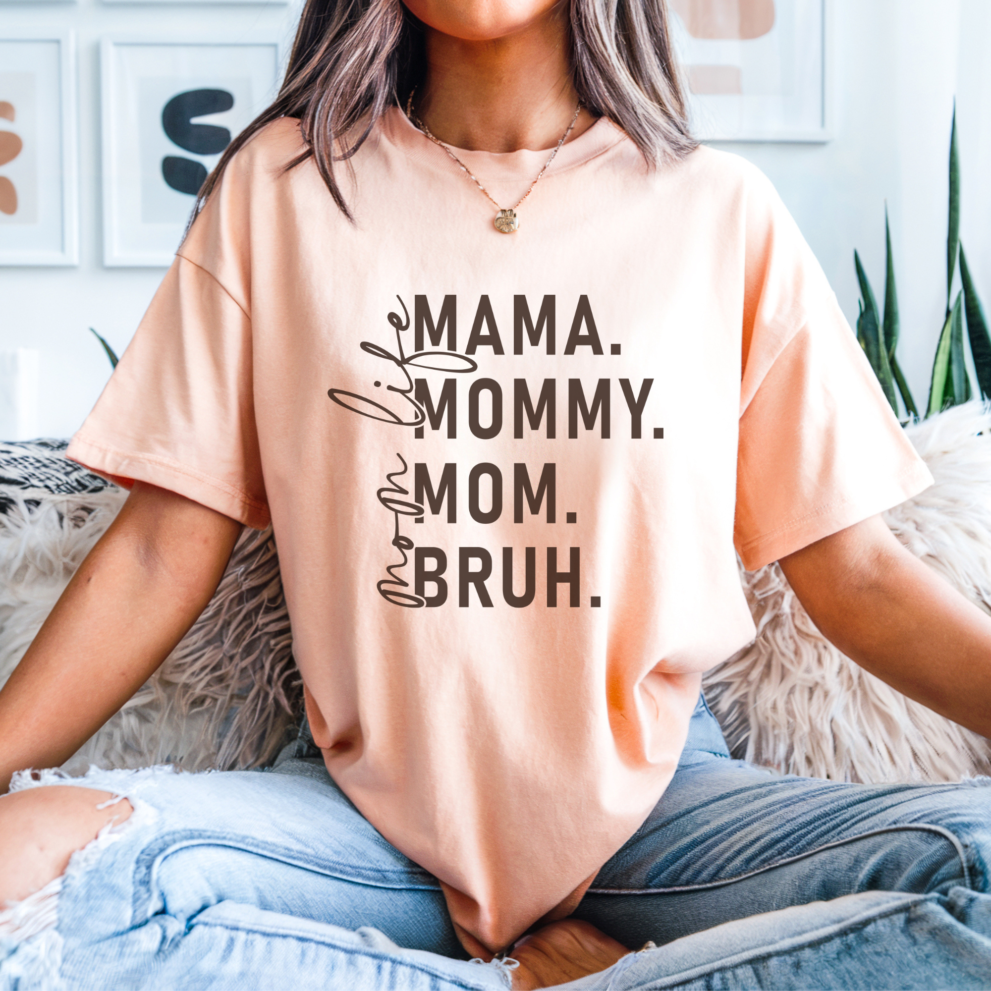 Trendznmore - Modern Graphic Apparel - Wholesale Screen Printed T-Shirt - Women's - Mom Life Mother's Day Graphic T-Shirt7