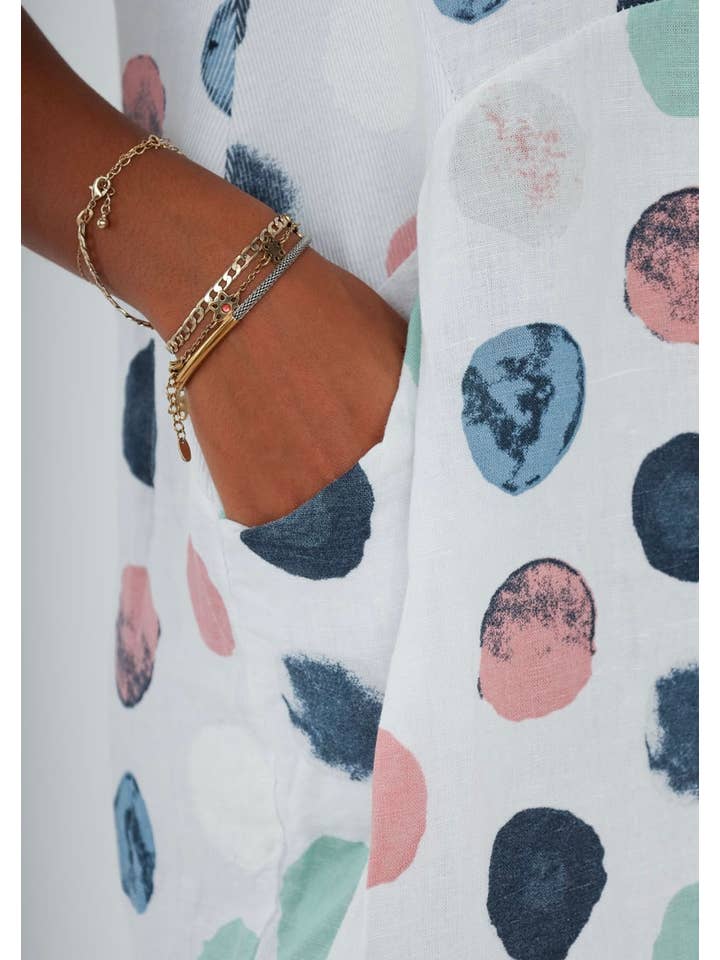 LINEN & COTTON HOUSE - Wholesale Jurk - Dames - 3533 jurk van linnen | dameskleding10