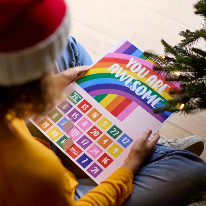 Rainbow Affirmation Advent Calendar for wholesale by BETTIE CONFETTI