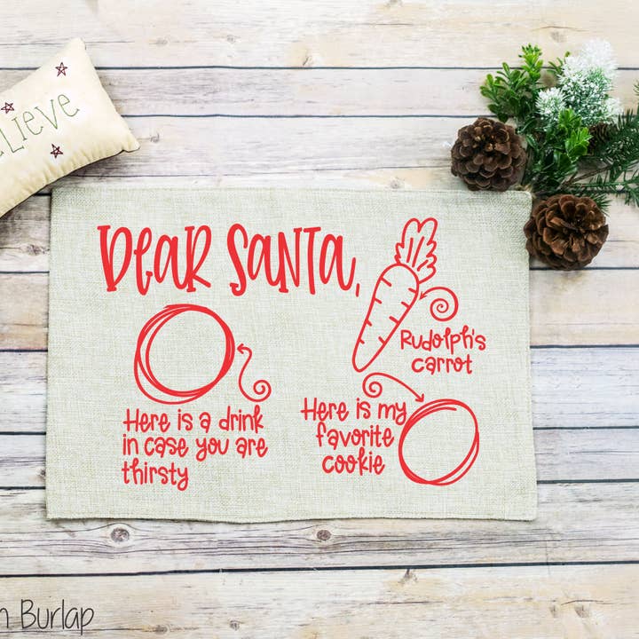 Placemat For Santa #BS868 for wholesale by Bama Screens