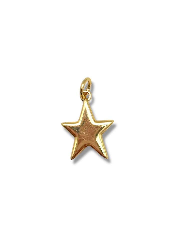 Tiny 5 Point Gold Star Charm for wholesale by Shiver + Duke