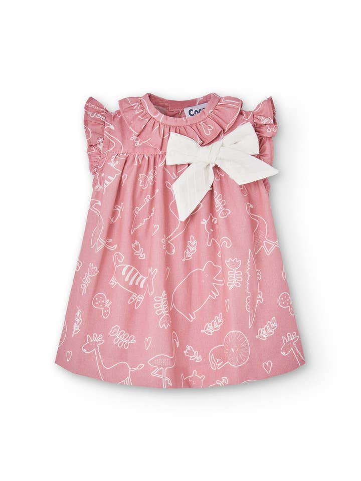 Robe de bébé rose Cocote & Charanga pour la vente par Charanga