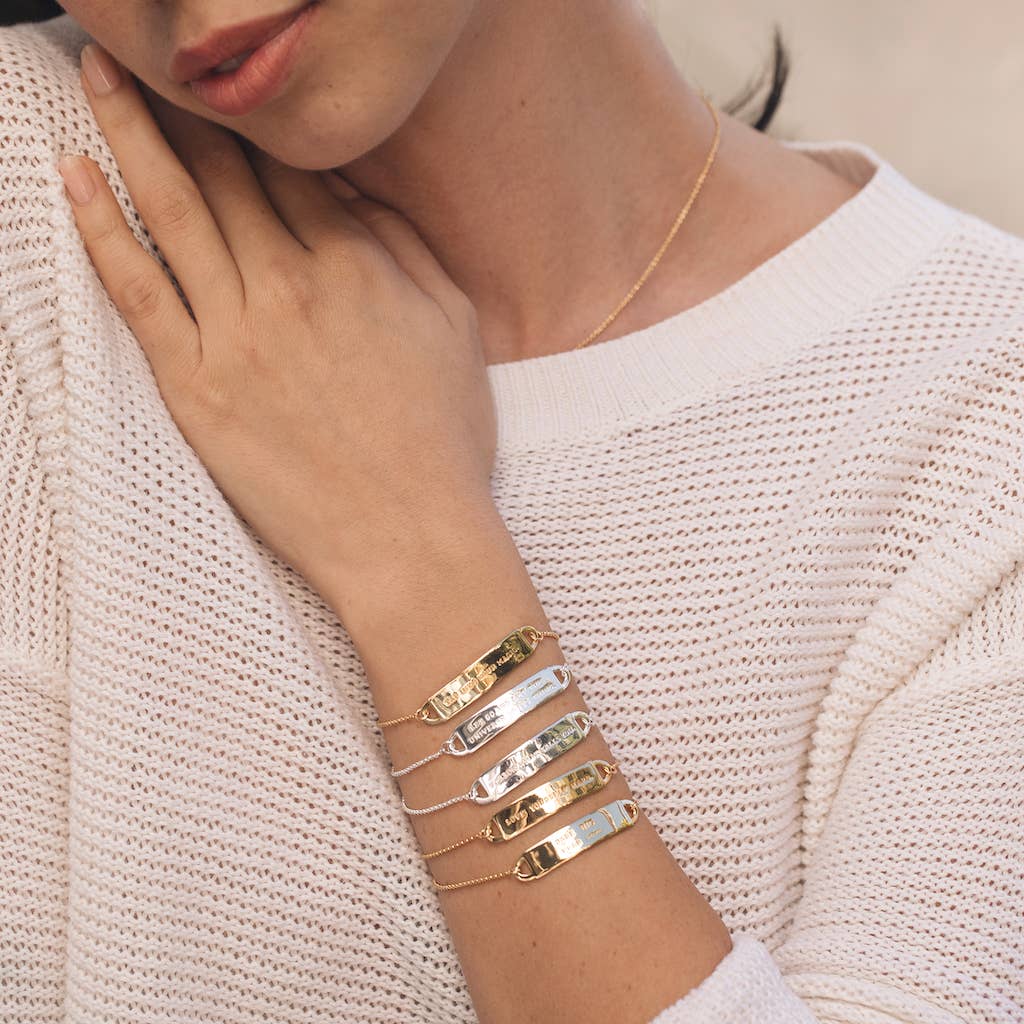 Fortune & Frame - Wholesale Bangle Bracelet - Mini Fortune Bracelet: Love Yourself Hard (G)3