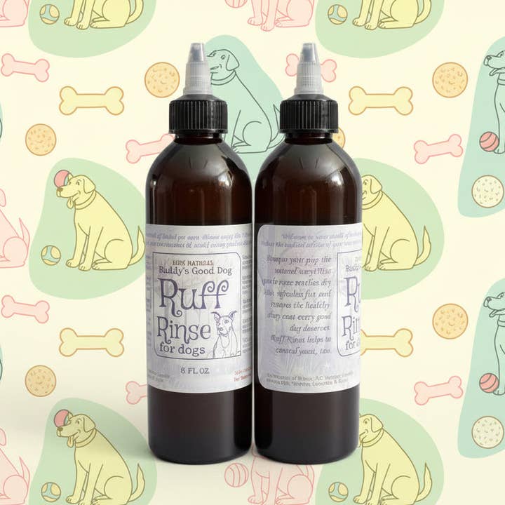Buddy's Good Dog Ruff Rinse - Skonsam, helt naturlig päls- och hudsköljning för hundar för uppfräschning utan bad för wholesale av Smittys Little Farm