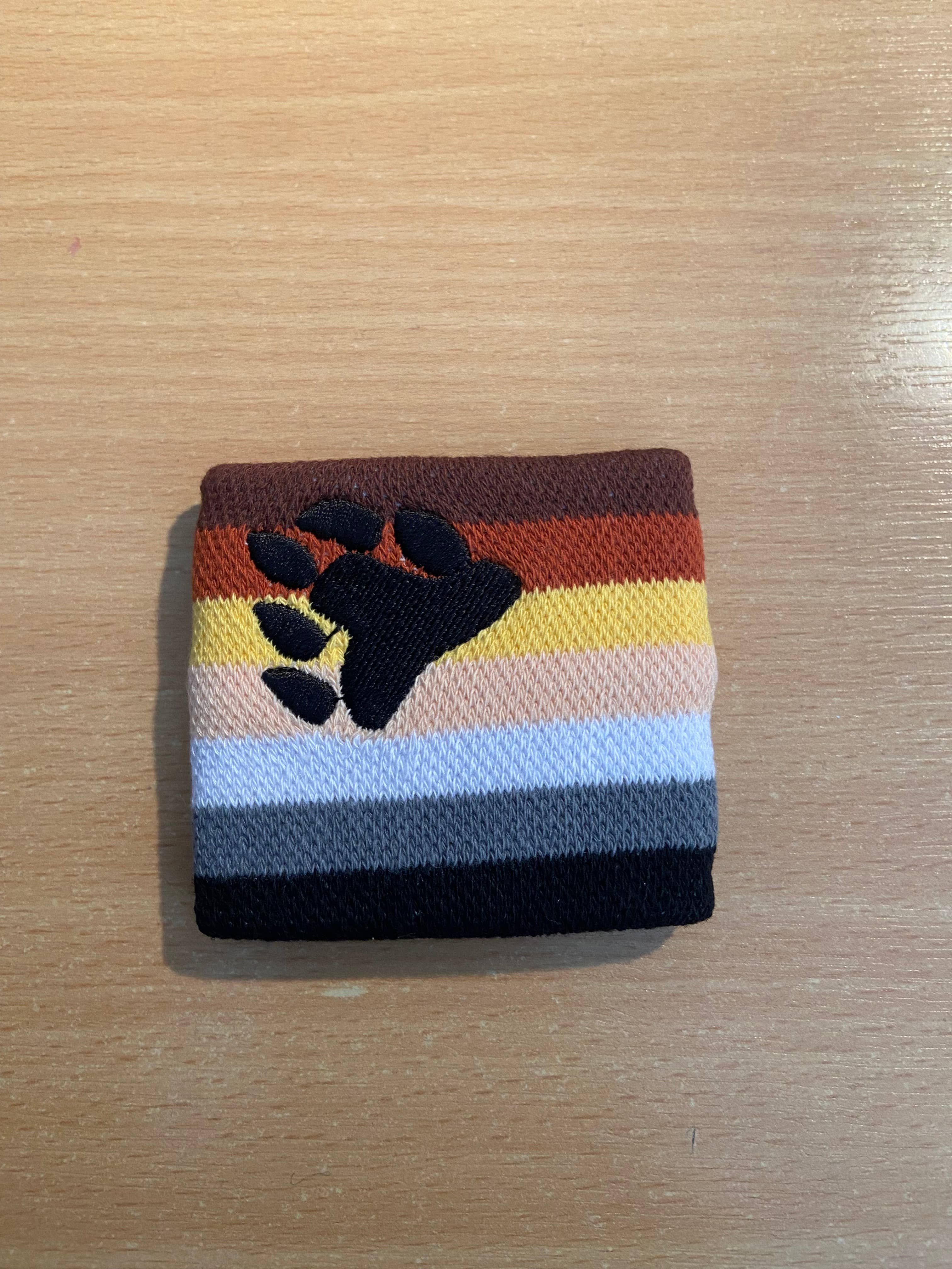 Worldwide Flags Ltd - Wholesale Wristband - Gay Pride Bear embroidered style wrist band/sweat band