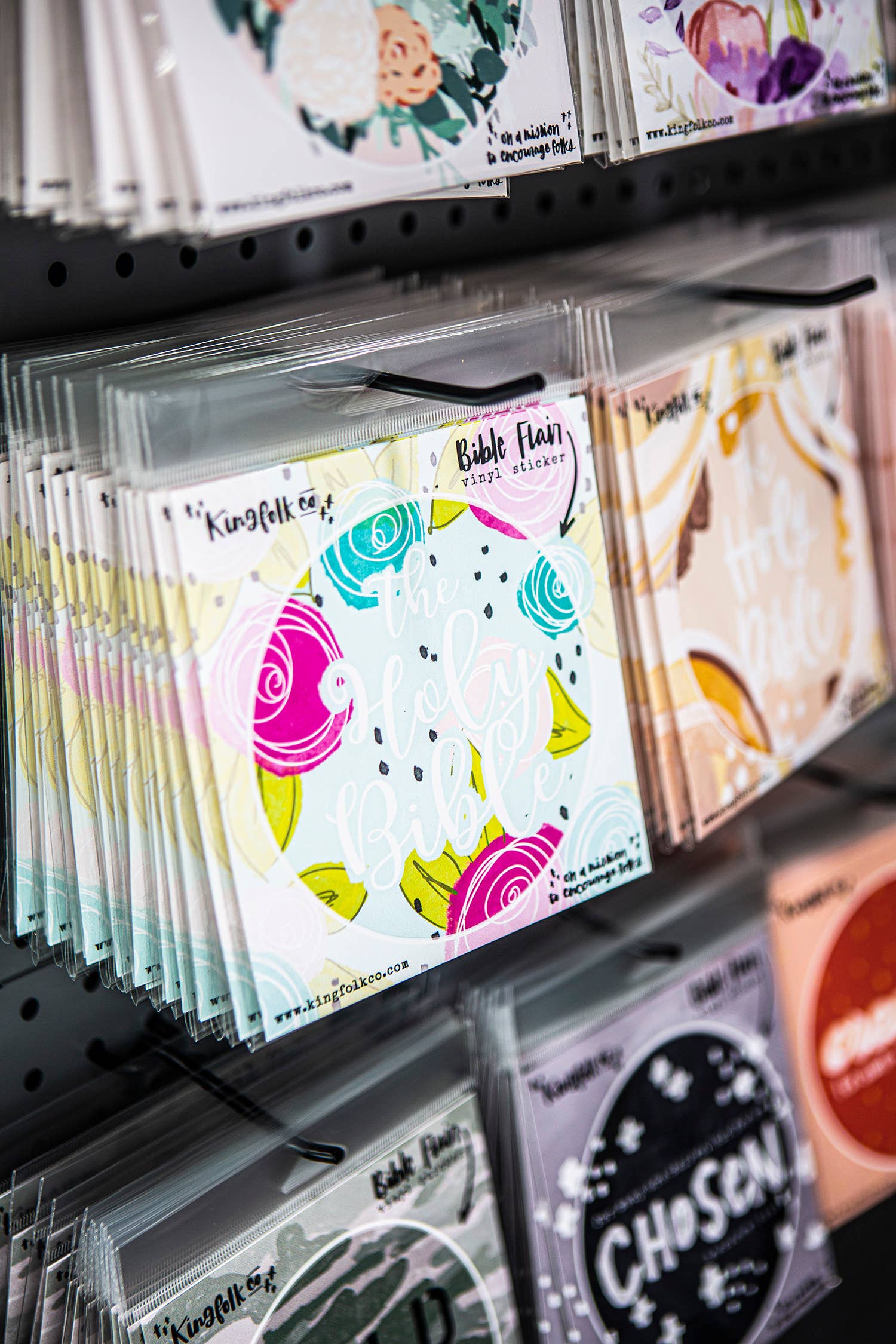 Kingfolk Co - Vendita all'ingrosso Adesivo - Adesivo in vinile, motivo: ghirlanda floreale, colore: pesca2