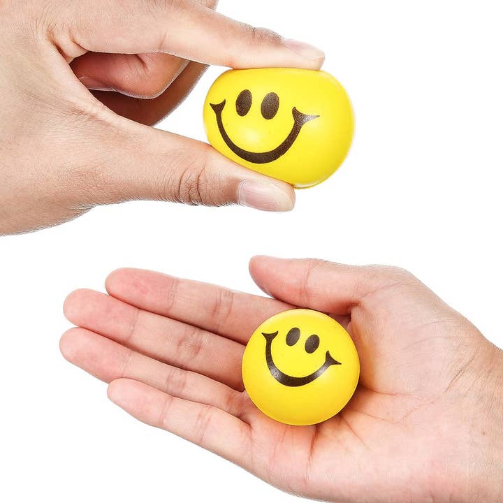 Toyarina - Wholesale Stress Relief Ball/Dough - Smiley Face Fidget Kids Stress Balls