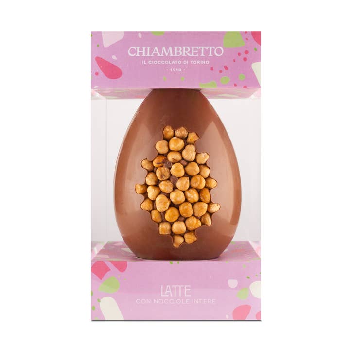 Ovo de chocolate de leite com avelãs por atacado de CIOCCOLATO CHIAMBRETTO 1910 - IL CIOCCOLATO DI TORINO