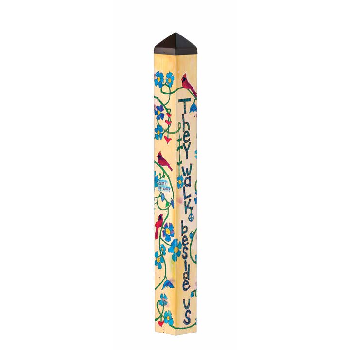 Walk Beside Us 40" Art Pole for wholesale by Studio M