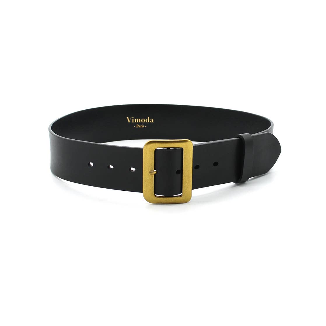 Vimoda – Engroshandel Bælte - Dame – Nicole læderbælte med rektangulært spænde0