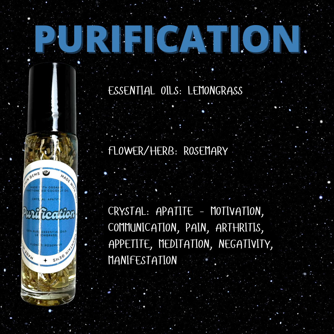 Moon Mountain Gems - Wholesale Roll-on etherische olie - Etherische olie rollerflesje doordrenkt met kruiden en kristallen, 100% therapeutische etherische olie rollerflesje6