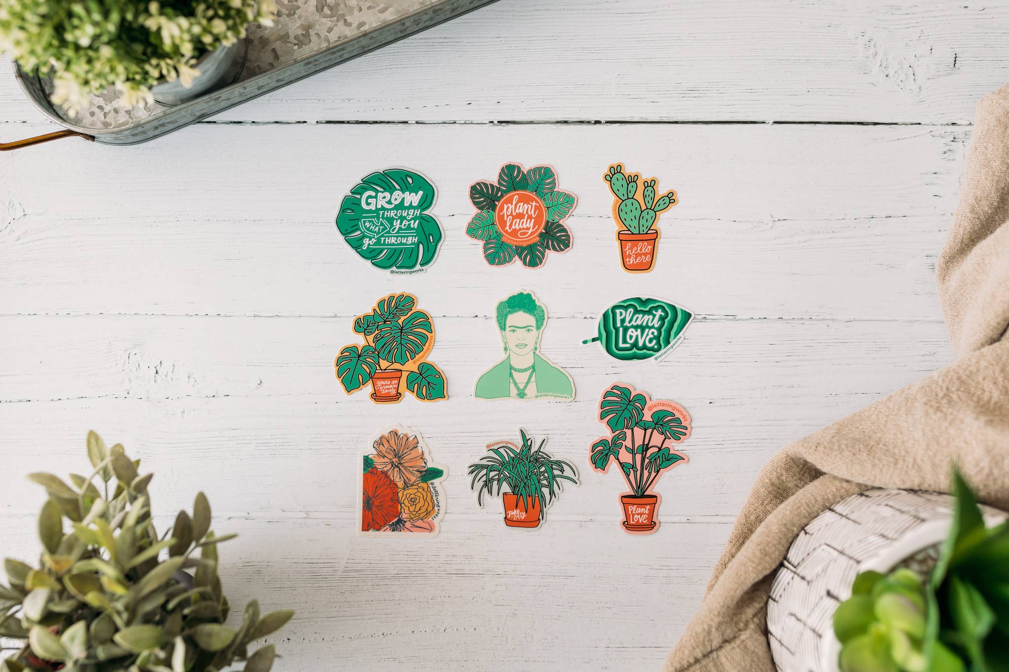 Lettering Works - Wholesale Sticker - Plant Love Plant Vinyl Sticker3