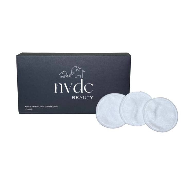 Reusable Bamboo Cotton Rounds for wholesale by NVDC Beauty