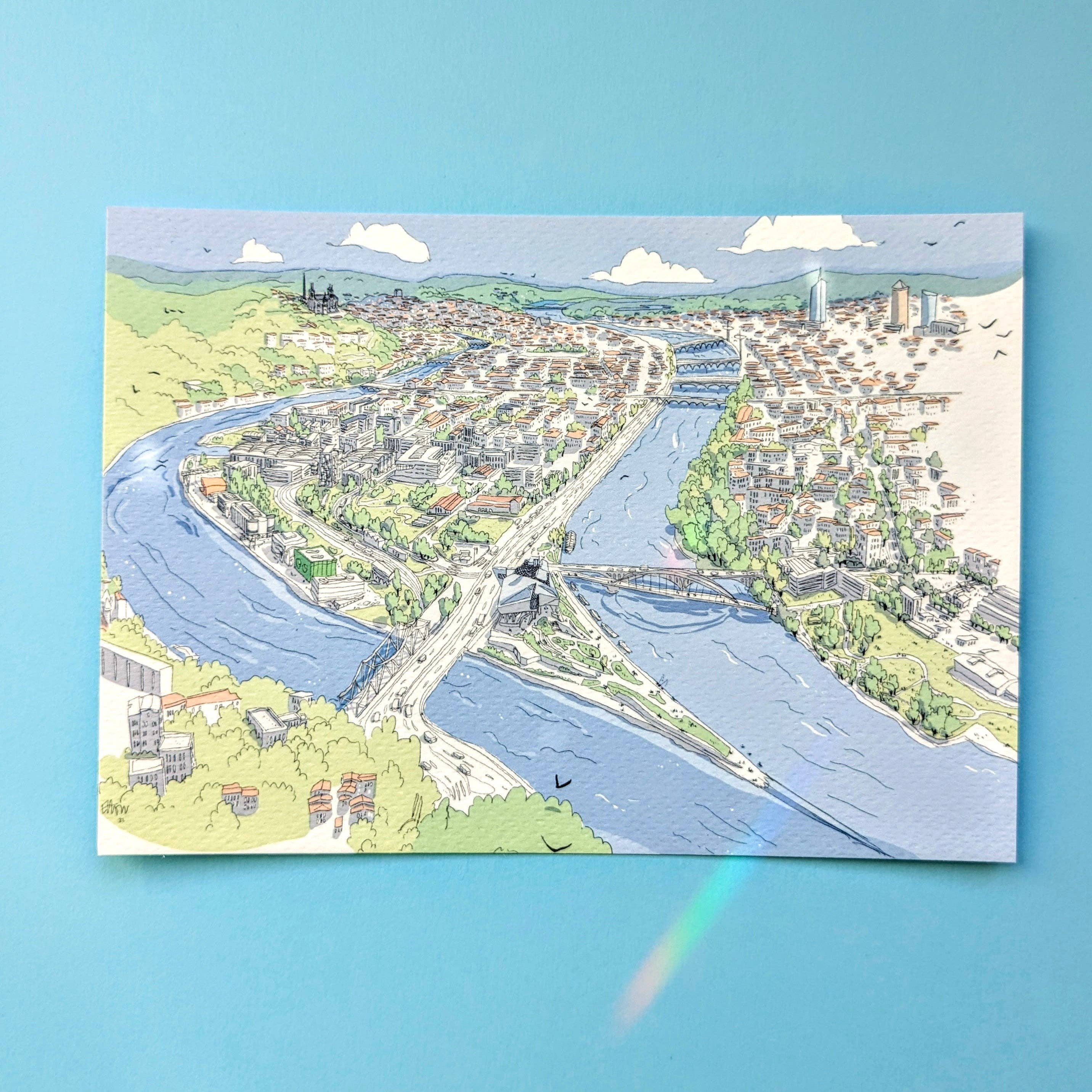 EMILIE ETTORI ILLUSTRATION - Wholesale Art Print - Panoramic Confluence7