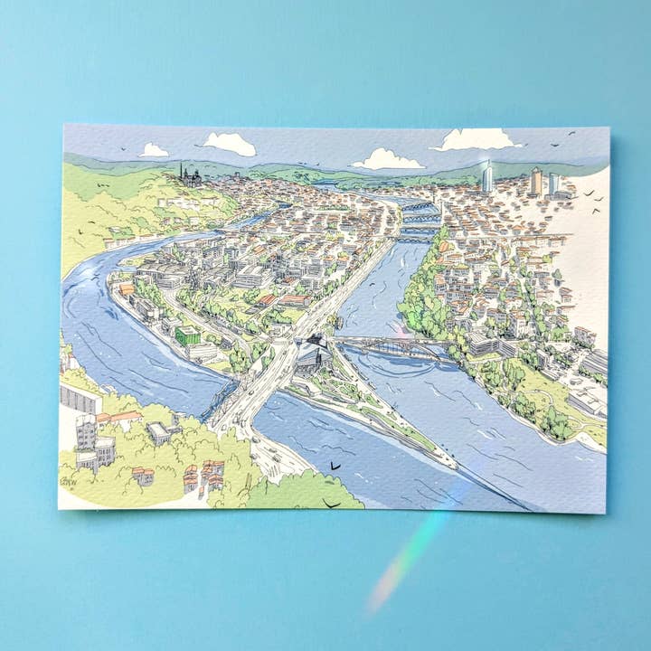 EMILIE ETTORI ILLUSTRATION – wholesale Art print – Panoramic Confluence7