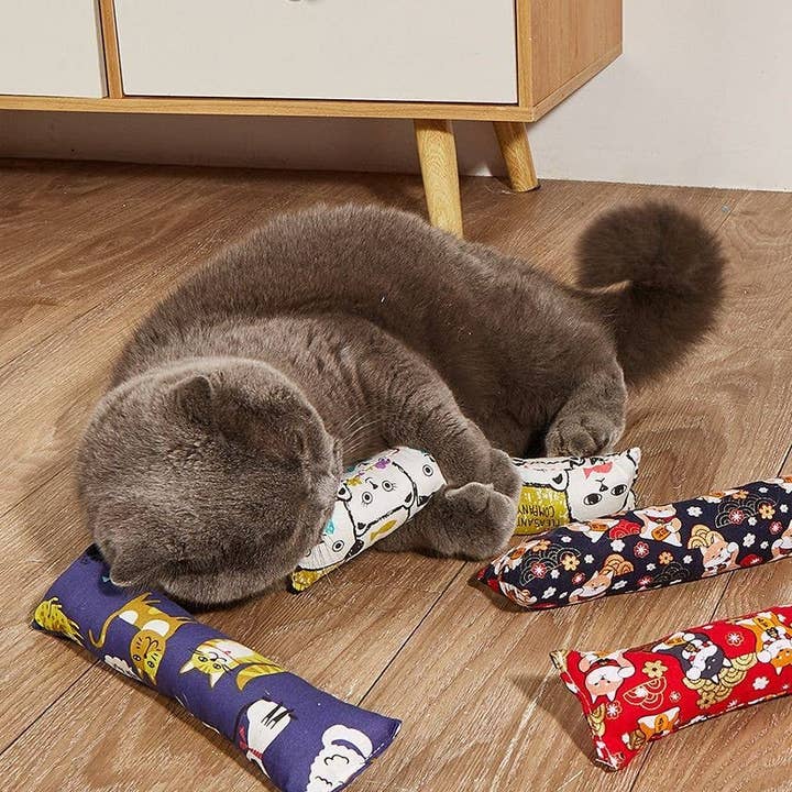 PAWPAWwholesale - Wholesale Pet Toy - Cat - Catnip Pillow Toy – Cat Kicker Chew & Scratch Toy_CWMM68019