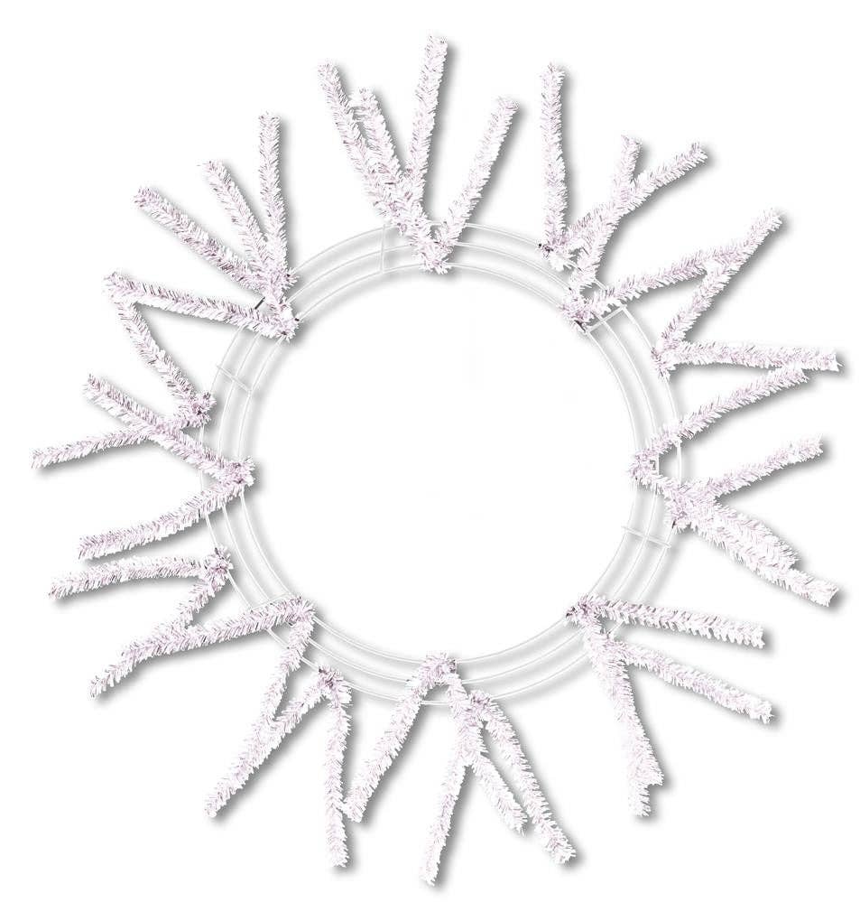 Trendy tree - Venta al por mayor Corona - Corona de trabajo a lápiz, 24 pulgadas, color blanco iridiscente XX7511500