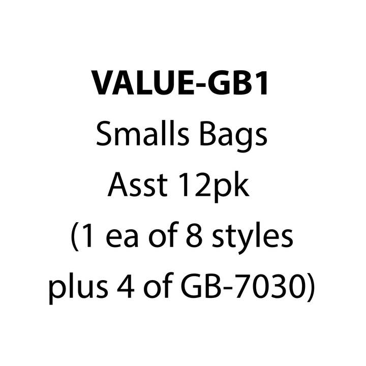 VALUE BUNDLE - GIFT BAGS (SMALL) - Assorted 12 Pack for wholesale by Wildwood Landing