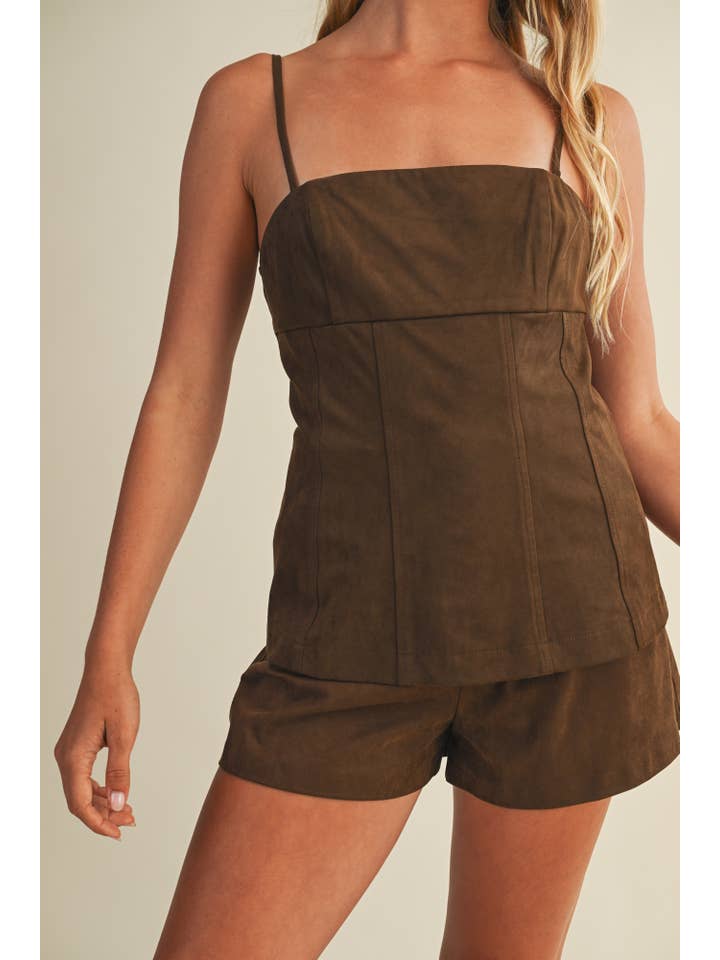 DK OAK STRAIGHT NECK CAMI TOP for wholesale on Faire4