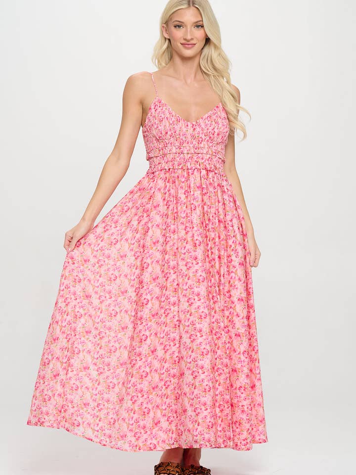 Rosy Breeze Maxi Dress for wholesale by Meet me in Santorini