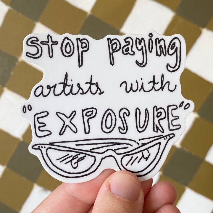 Exposure Sticker for wholesale by Paris Woodhull Illustrations