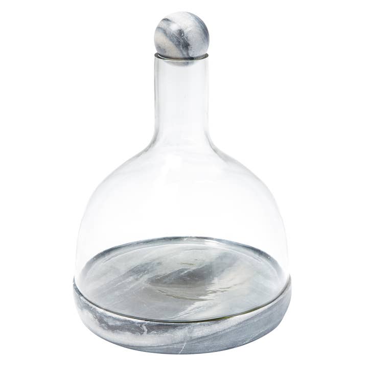 Santa Barbara Design Studio by Creative Brands - Wholesale Carafe - Grey Marble and Glass Wine Carafe1