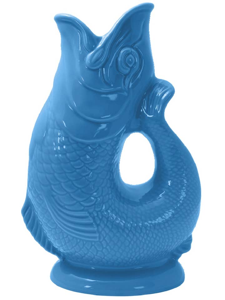 Pichet Gluggle Bleu Mer pour la vente par The Original Gluggle Jug Factory