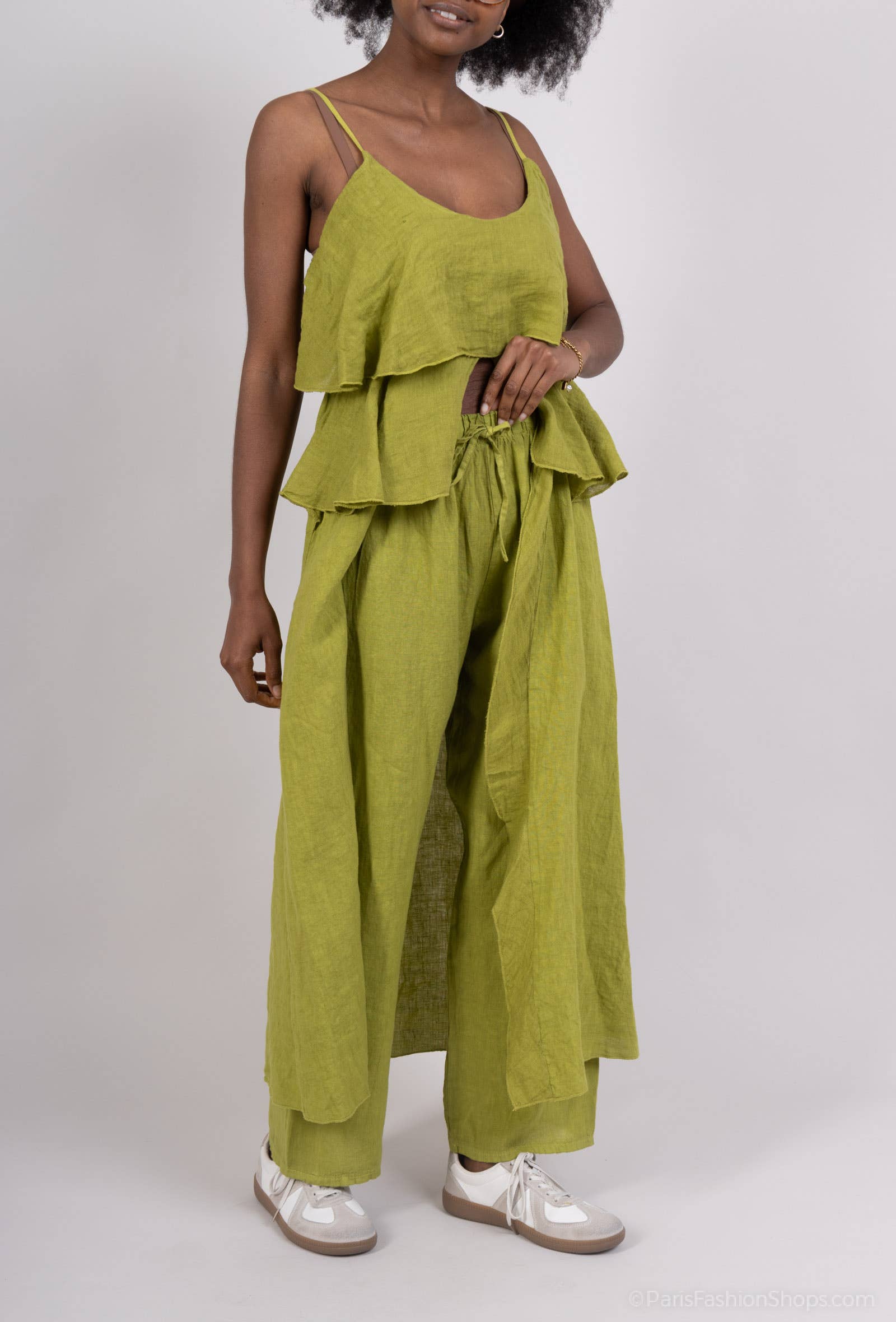 Shyloh – Großhandel Hose – Damen – Leinenhose mit Kordelzug 2063912