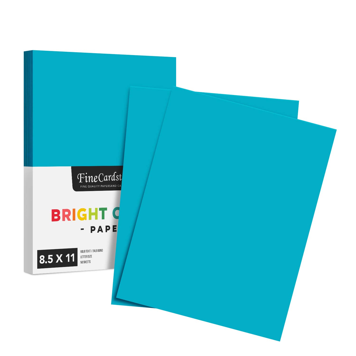 Fine Cardstock – wholesale Hantverkstillbehör – Ljus färg Cardstock papper - 65 lb täcka (176 GSM) - 50 Antal2
