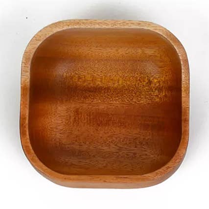Khaya Wood - Square Bowl Ø10 cm - Eco-friendly - Hand made for wholesale by Khaya Woodware