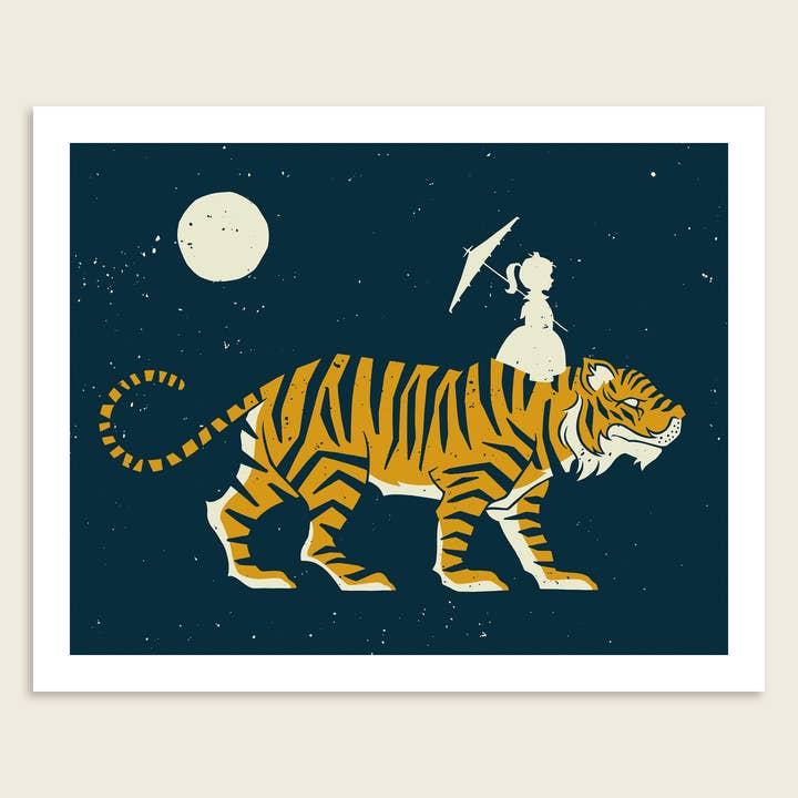 Tiger Spirit Animal | 8x10" Art Print for wholesale by John Vogl