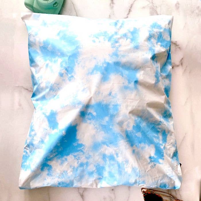 Cloud Tie Dye Designer Poly Mailers 19x24 for wholesale by Eleven Fashion