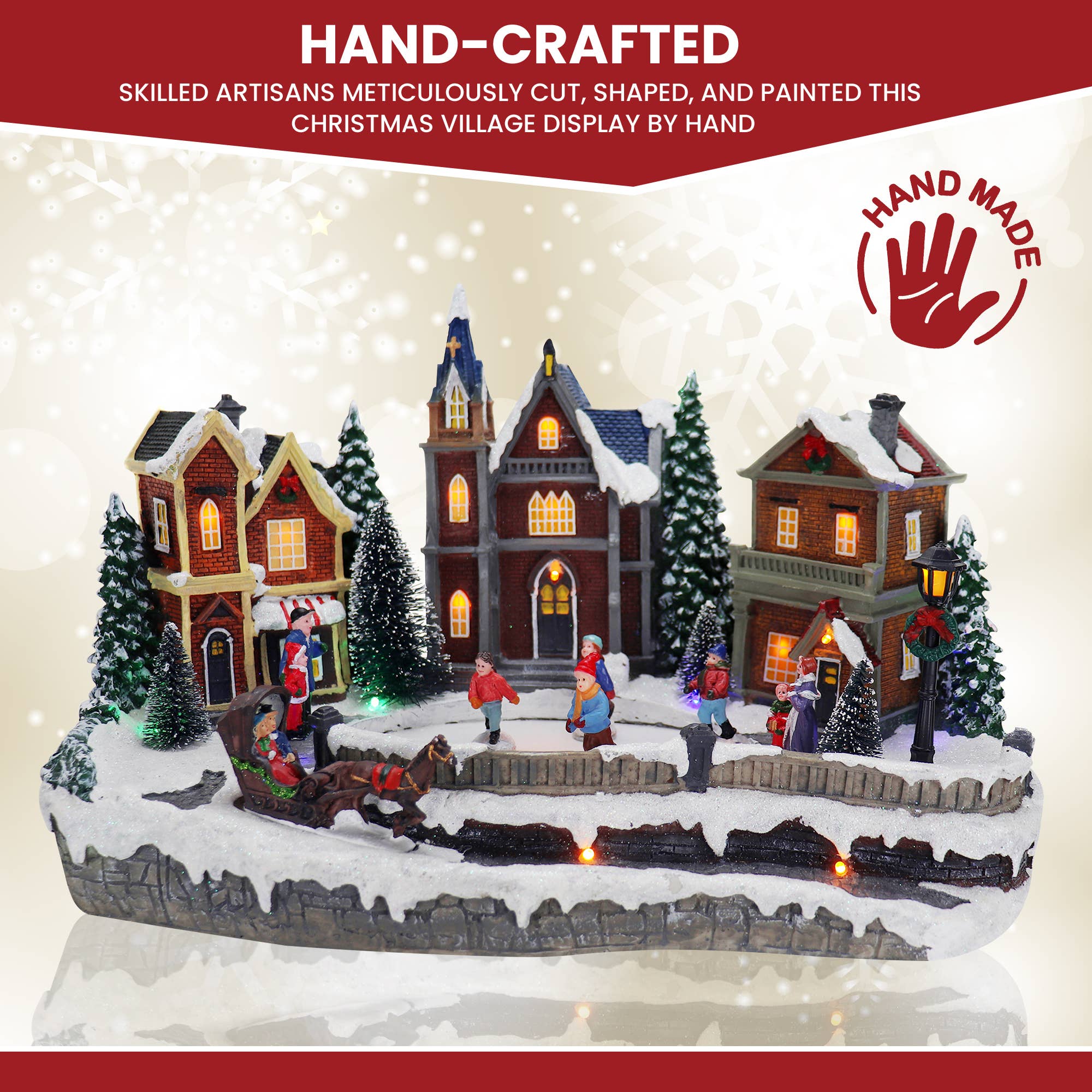 Top Treasures - Wholesale Christmas Decoration - Skating Christmas Village2