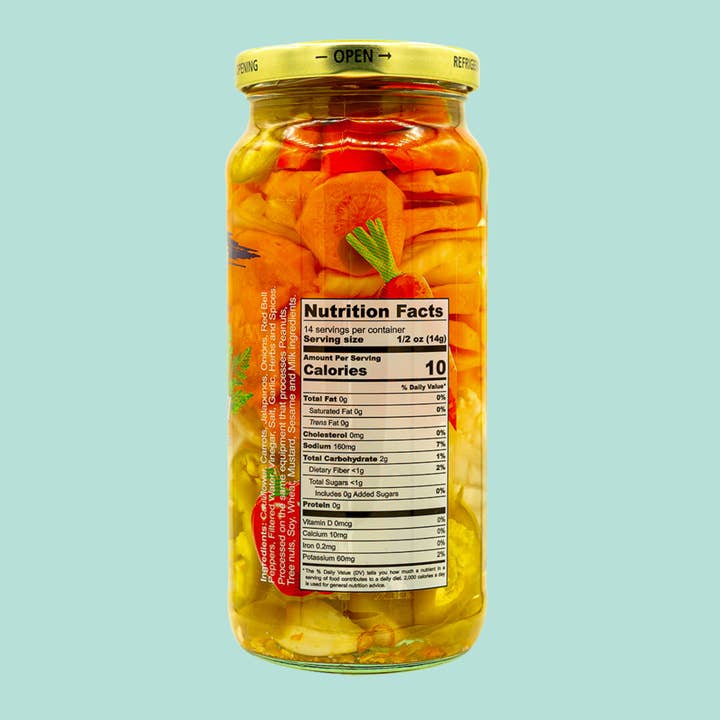 Ayurveg | NudeVeg Pickles - Wholesale Pickled Vegetables - Pickled Giardiniera | Farm Fresh Mixed Vegetables | 16oz3