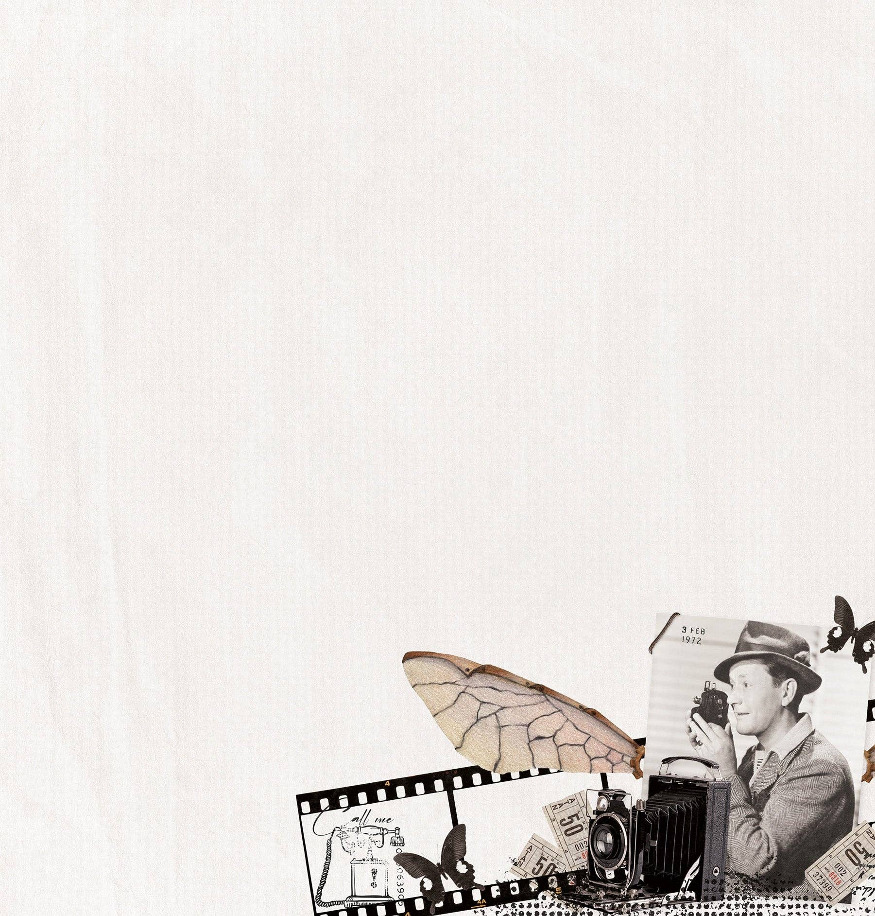 Ecstasy Crafts Distributing - Wholesale Scrapbook - SL Paperset Background Paper Vintage Treasures 304.8x304.8x0.5mm 12 SH nr.0712