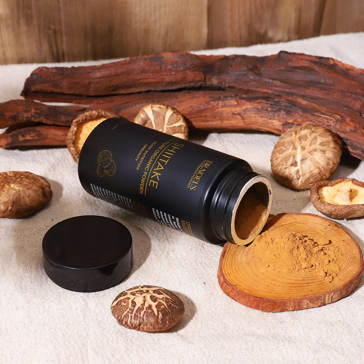 Dr Noel's Mushroom Powder - Wholesale Protein/Superfood Powder - Concentrated Organic Shiitake Mushroom Powder2