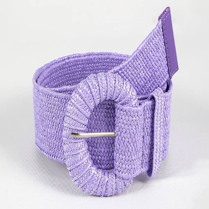 ACCITY - Wholesale Belt - Women's - RETRO ELASTIC BELT WITH BRAIDED BUCKLE_CWABE04404