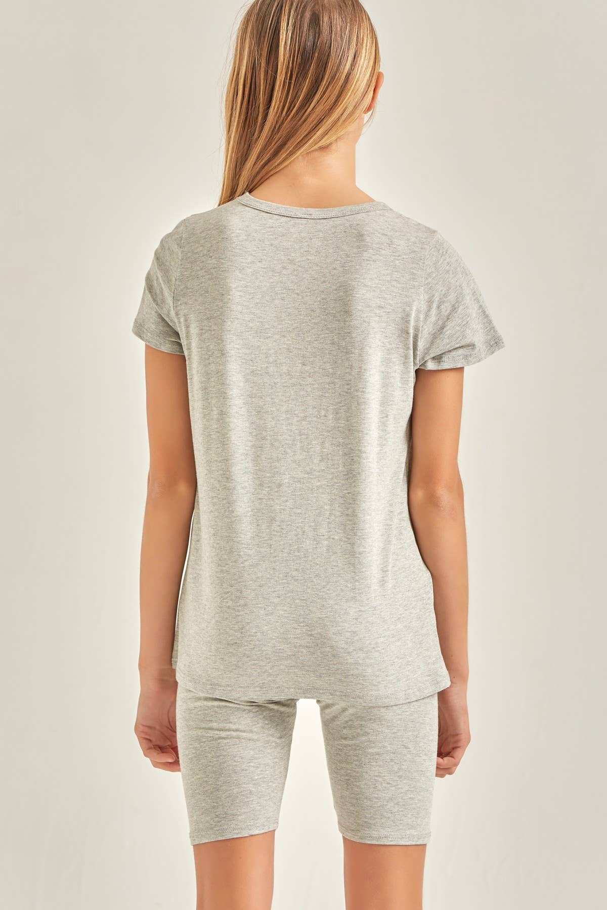 Good Girl - Vendita all'ingrosso Completo top e pantaloncini - Bambini - Good Vibes Only Graphic Tee e pantaloncini da motociclista3