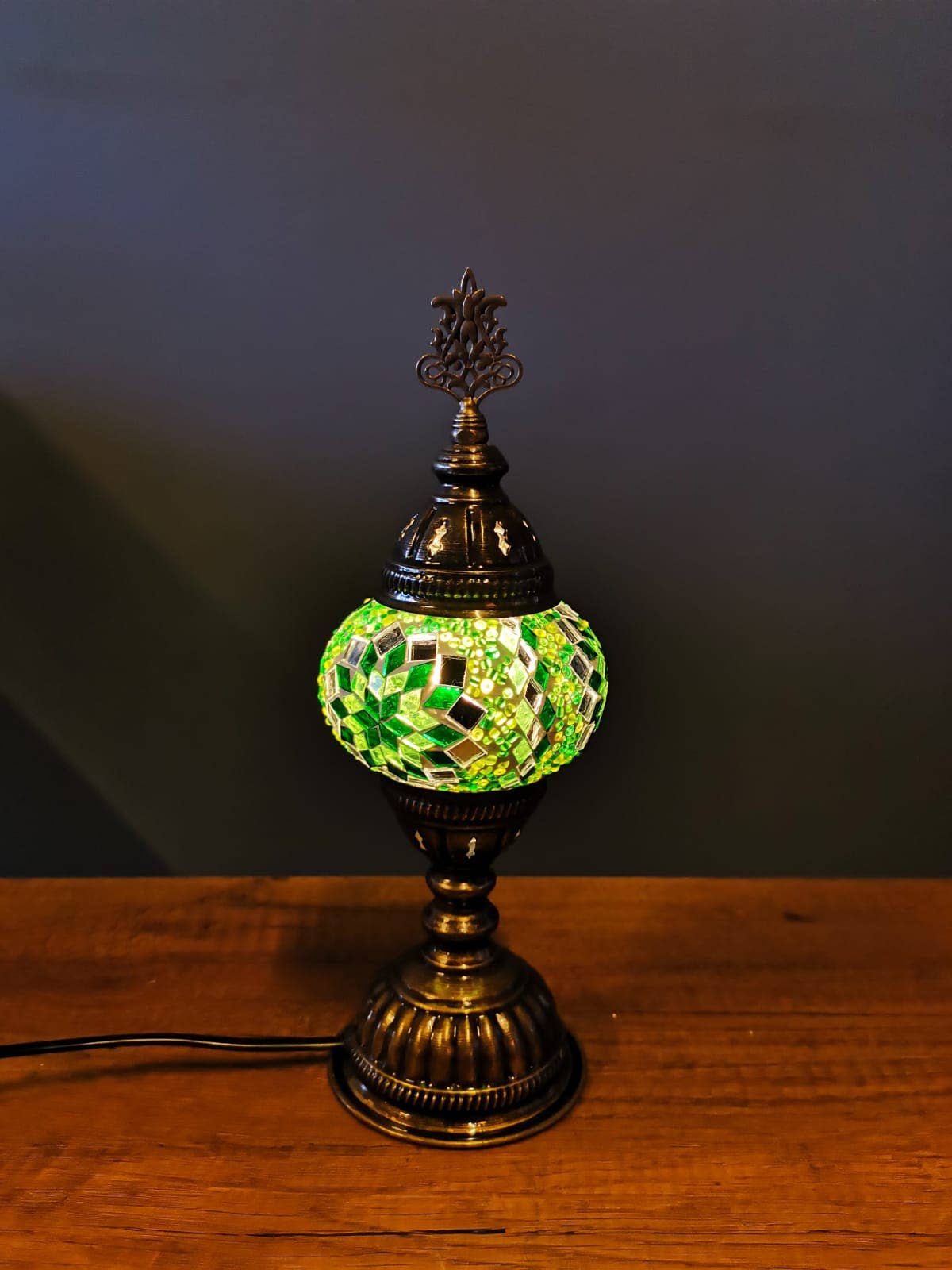 Import Corner - Wholesale Accent/Desk Lamp - 96311-20: BOXED TURKISH MOSAIC NIGHTLIGHT W/ 3"PRESSED SHADE11