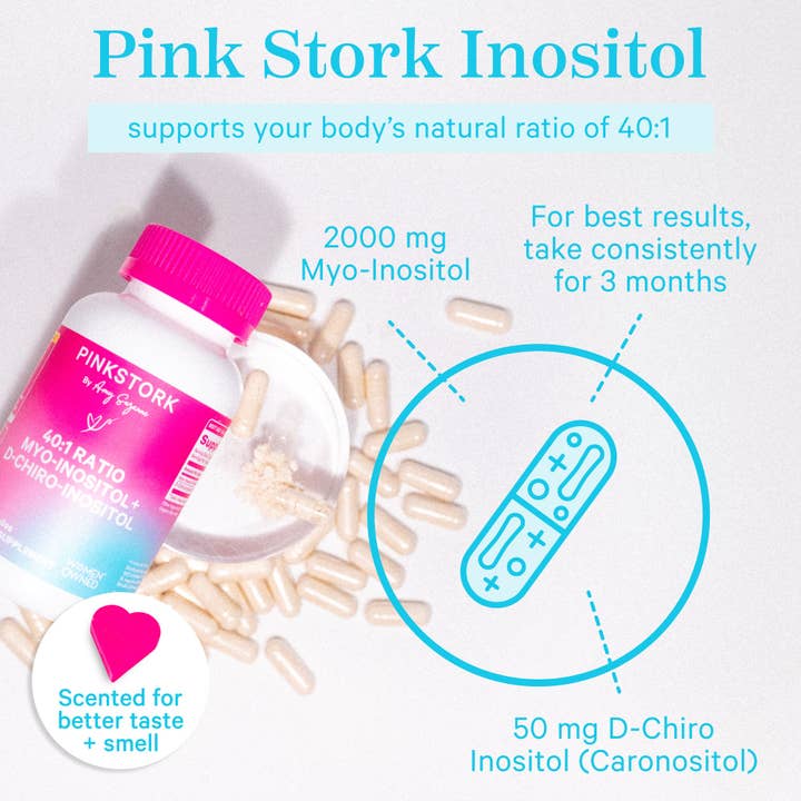 Pink Stork - Wholesale Voedingssupplement/vitamine - 40:1 verhouding myo-inositol + D-chiro-inositol4