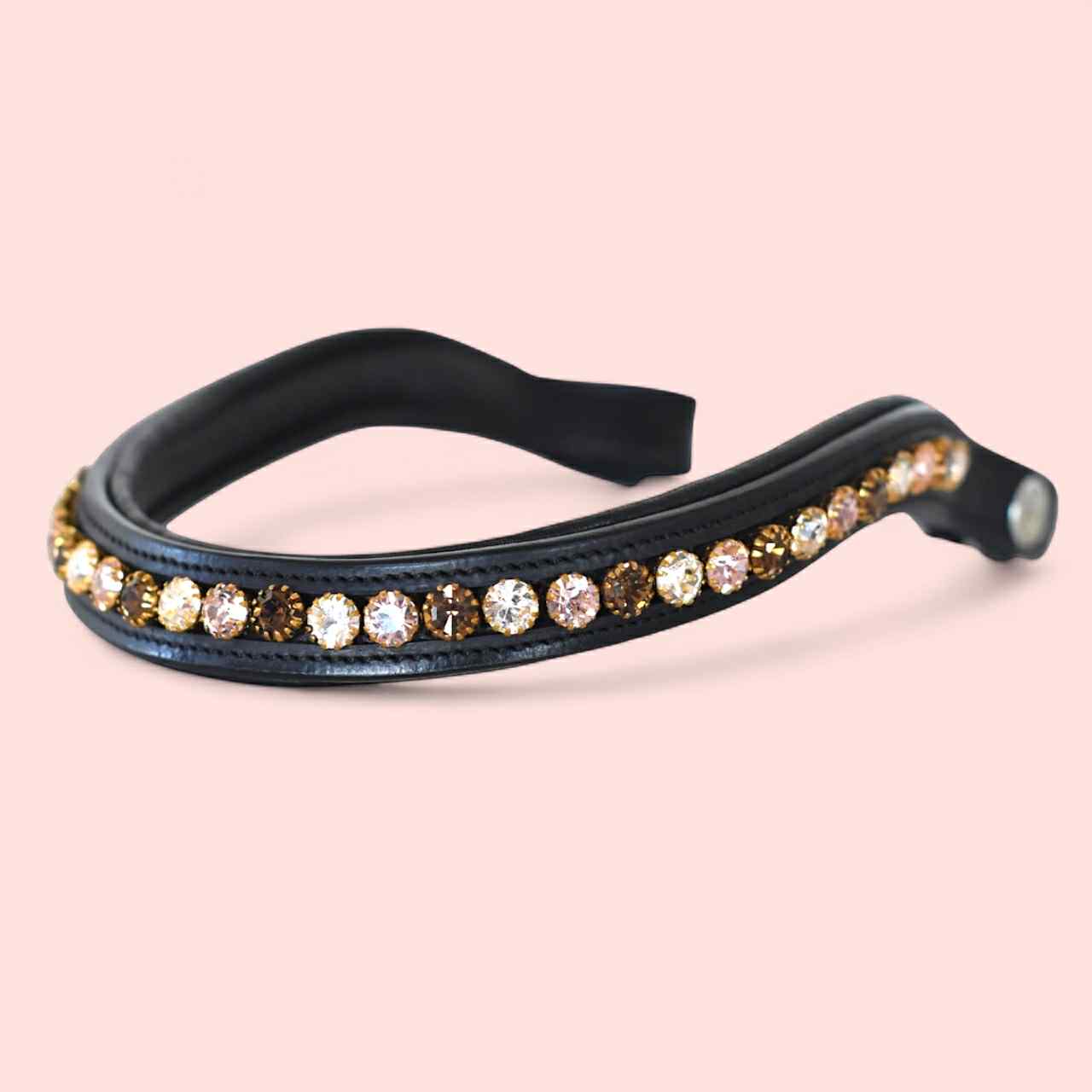 EPONIA EQUESTRIAN LIFESTYLE – Engroshandel Rideudstyr – Brynrem med hurtig spændelukning og Preciosa-krystaller1