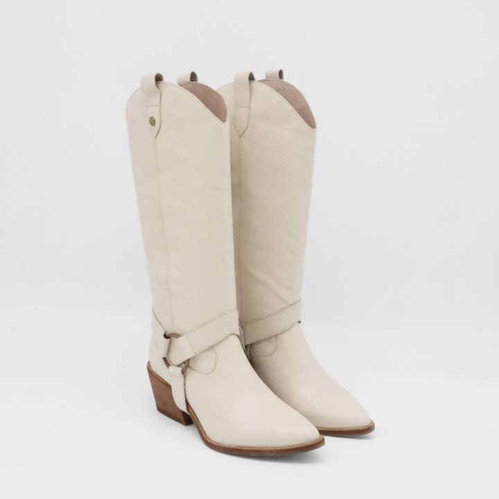 Marfil Botas vaqueras occidentales convertibles Penelope marfil para mujer de venta al por mayor en Faire5