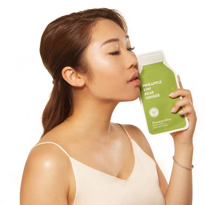 ESW Beauty - Wholesale Skincare Face Mask - Pineapple Bliss Revitalizing Raw Juice Sheet Mask